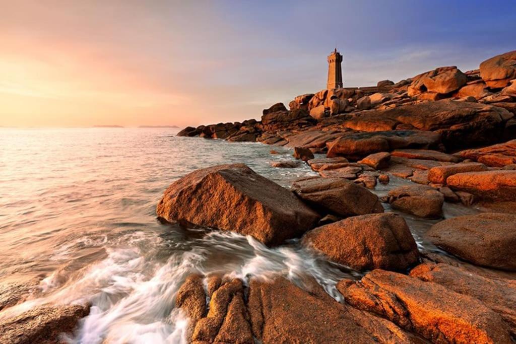 Maison - Villa Bord De Mer, Cote De Granit Rose Perros-Guirec Esterno foto